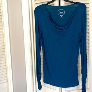 Inc Long sleeve teal colored shirt